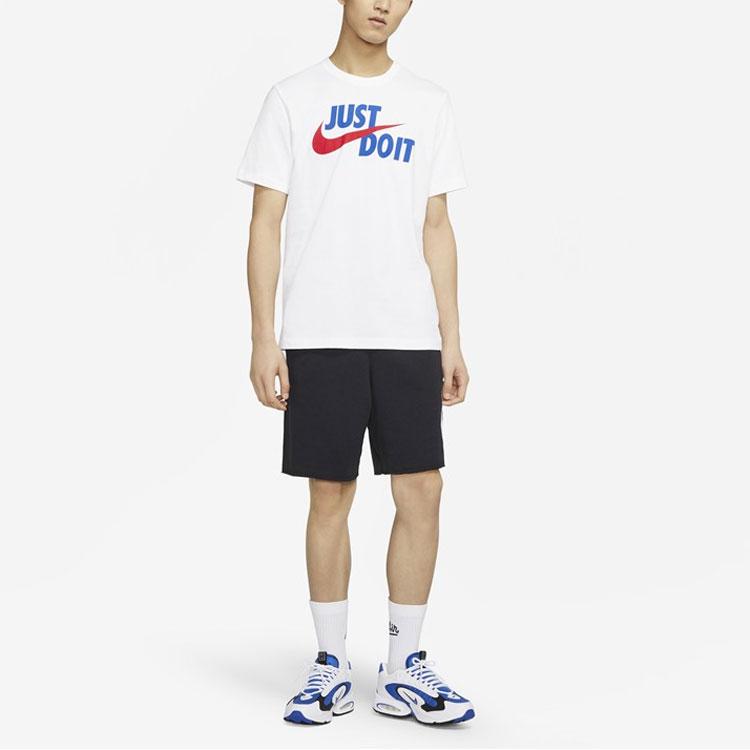 Nike Мужская футболка с коротким рукавом с большим логотипом Just Do It, белая AR5007-106