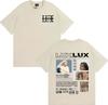 Singer Rosalia 2025 Album LUX Logo Merch T-shirt Men Women Harajuku High Street Retro T-shirts Comfort O-Neck Oversized T Shirt
