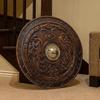 Wooden Viking Shield Wall Hanging Handcrafted Norse Decor, Perfect Gift or Cosplay Prop
