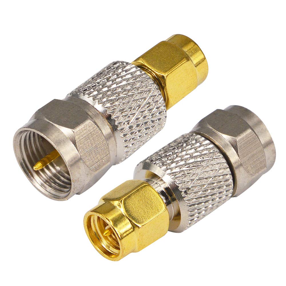 Leeyovk SMA F тип переходной разъем SMA штекер F тип штекер адаптер для преобразования антенны SMA F тип терминал штекер для преобразования антенны подходит для ТВ