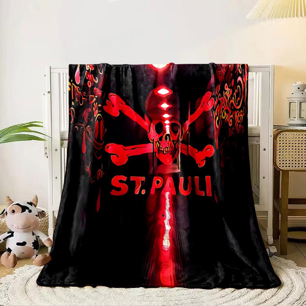 Skull and Crossbones Design Blanket for all seasons blanket lunch break throw gift
