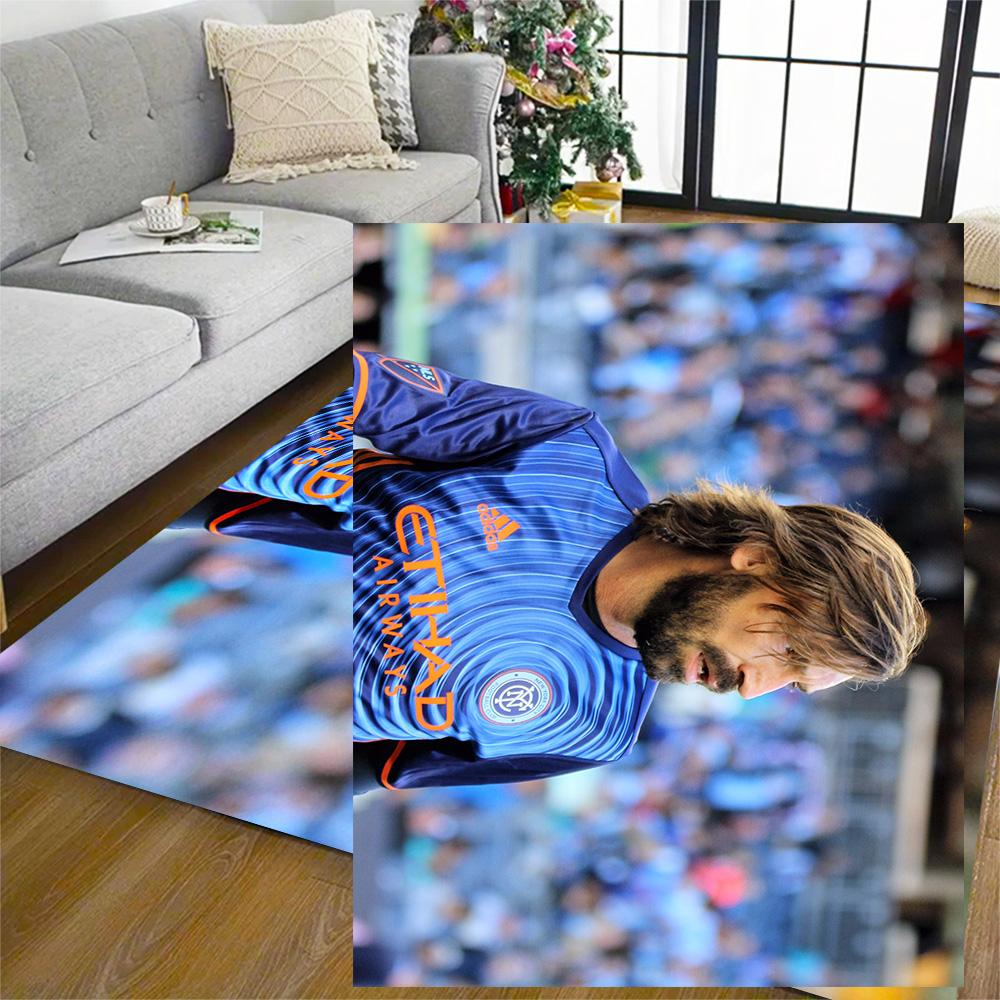 Player Blue Jersey Area Rug Design for Playrooms Study room Dining Room Outdoor Anti-slip Rug Decorate Offices Perfect Gift for Women/Men