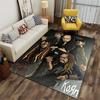 Cartoon Korn Band Design Carpet suitable as a non-slip mat for the living room or bedroom sofa