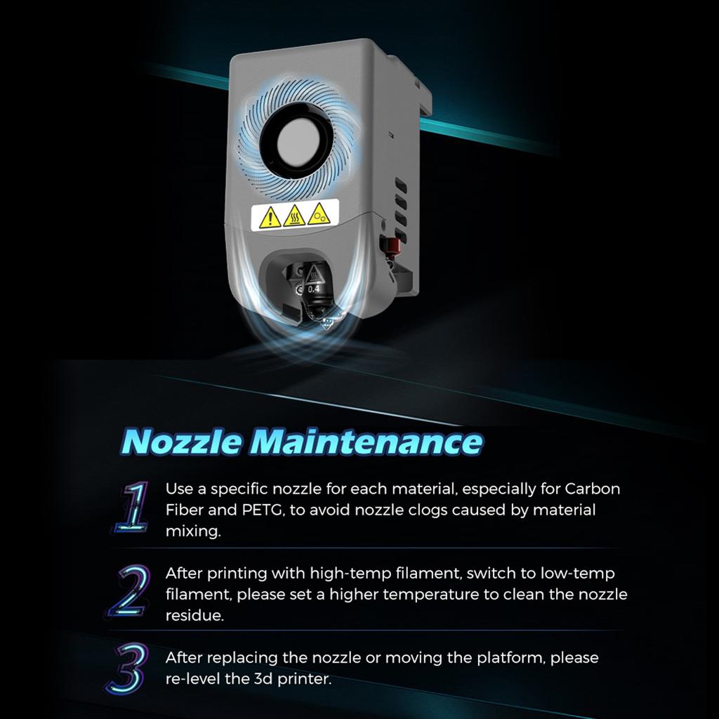 FLASHFORGE Adventurer 5M Закалённое сопло 280 градусов по Цельсию High Flow 32 мм3с для стабильной высокоскоростной печати