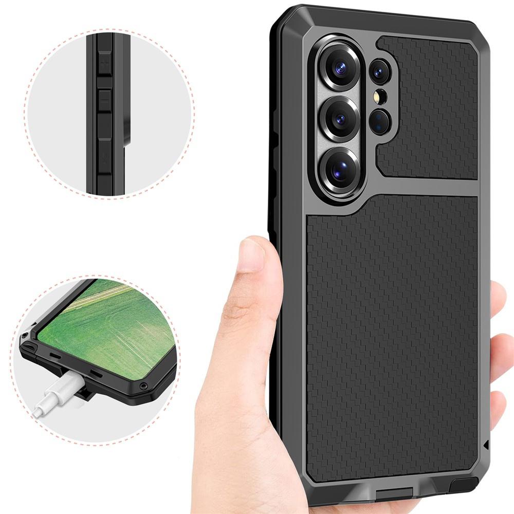 Armored case for Samsung Galaxy S26 Ultra, with built-in glass, black