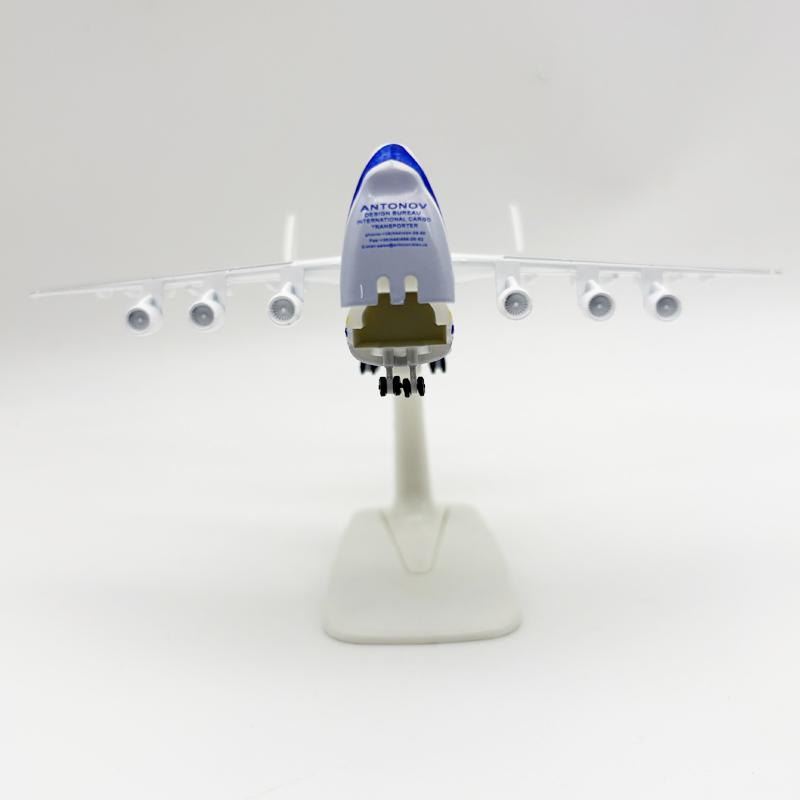 1/300 8 дюймов/20 см Новый металлический модель самолета Ан-225 с открывающимся грузовым люком Модели миниатюрных самолетов с колесами и подставкой