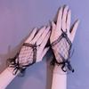 Summer Sunscreen Glove Sweet Mesh Lolita Lace Gloves Spring Thin Transparent Gloves Wedding Glove Lolita Accessories