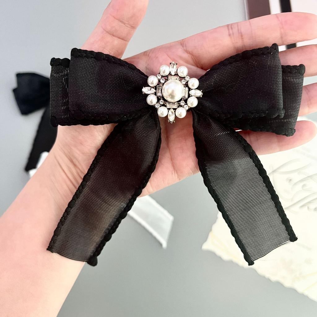 Винтажная брошь-бабочка со стразами и жемчугом, аксессуары для рубашек и платьев в стиле колледж, воротниковый цветок, корейские женские украшения, подарки