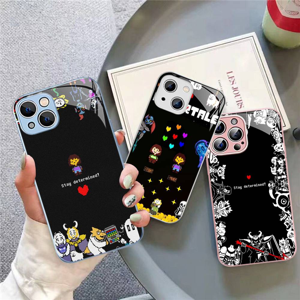 Закаленное стекло для iPhone 14 13 12 Mini 11 Pro XS Max X XR 14 Plus с принтом U-Undertale