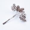 10pcs/Bundle Artificial Plants Fake Pine Cone Decorative Flowers Wreaths Christmas Home Decor Diy Wedding Handmade Pompon