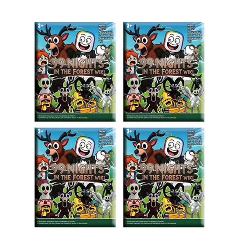 Подарок 1-24 шт. Ночи в Лесу слепой бокс Фигурки Фигурка Сова Коза Волк Олень 99 Ночей в Лесу Фигурка Пластиковая Игрушка Подарок
