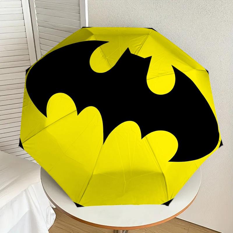 1PC Warner batman logo Umbrella-8-Rib Reinforced, Automatic Open, Lightweight & Durable-A53