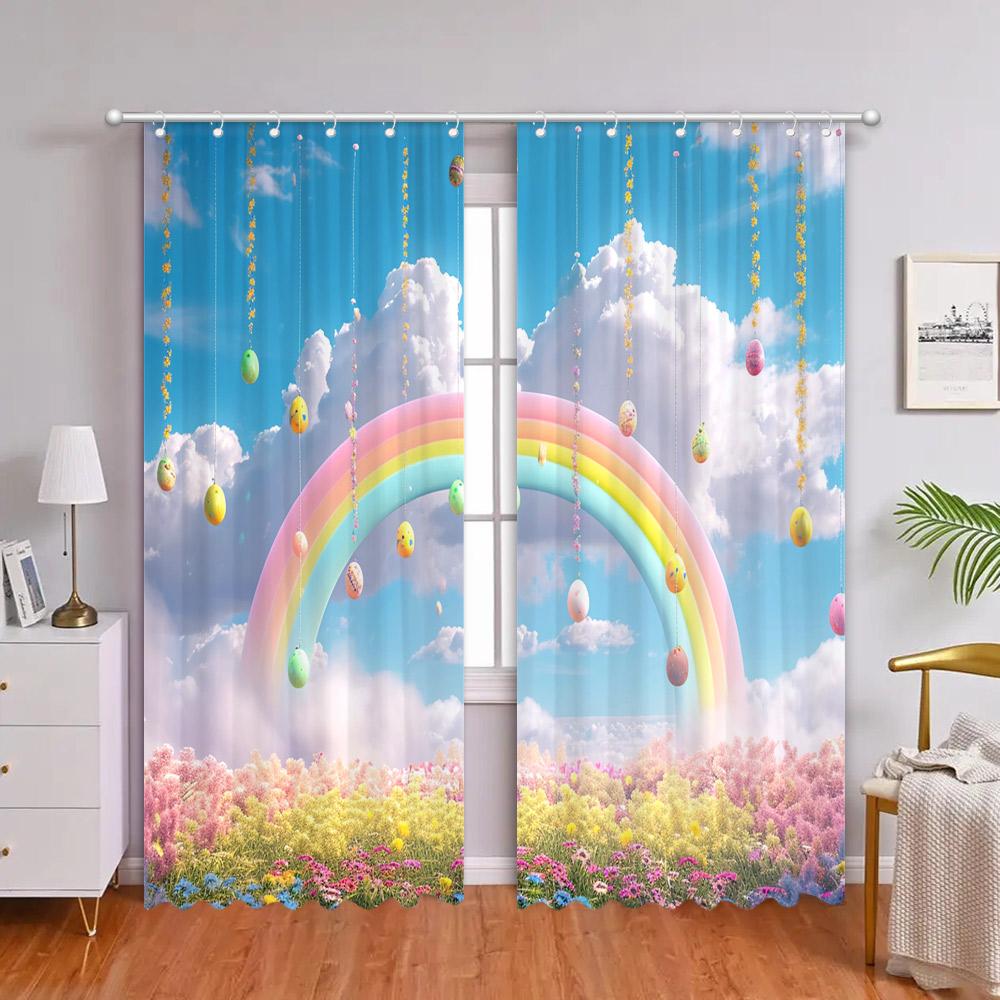 Красивый цветочный ламбрекен Шторы с 3D-печатью Гостиная Спальня Декоративная фоновая ткань Занавеска для ванной комнаты с крючками