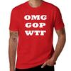 ОМГ GOP WTF Футболка черные однотонные мужская одежда