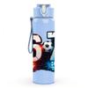 1PC Colorful Number 67 Art 750ml Color Plastic Sports Water Bottle Leakproof Flip Straw Lid Suitable for Sports Office Home Use
