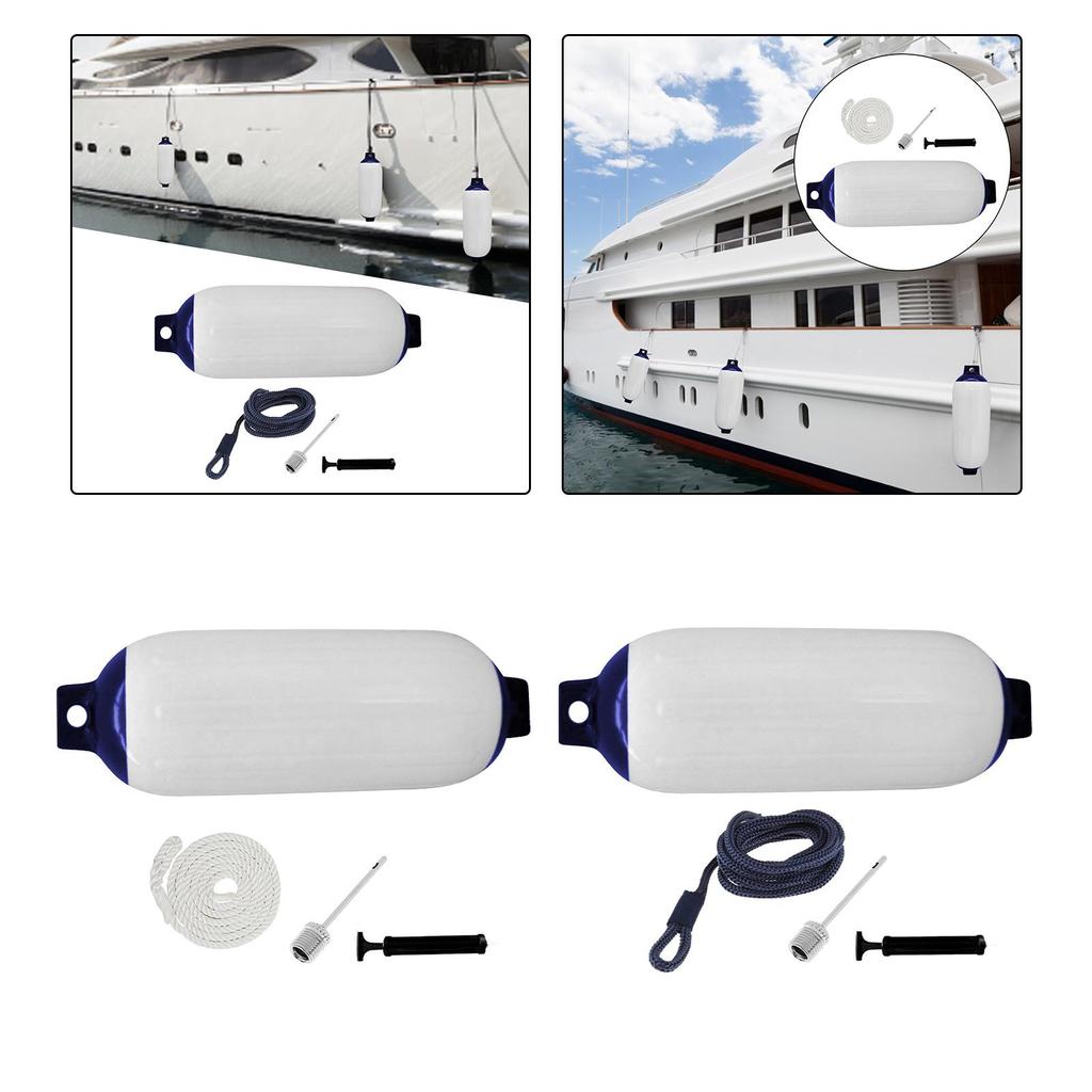 Inflatable Marine Boat Fender Heavy Duty PVC Dock Bumper Safety Equipment for Pontoon and Sailing Boats