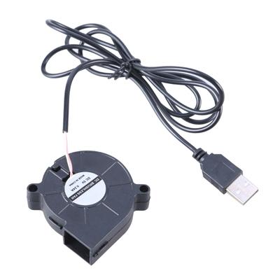 50мм USB Бесколлекторный вентилятор DC5V Центробежный охлаждающий вентилятор USB Вентилятор-воздуходувка DC5V Бесколлекторный вентилятор для улучшенного охлаждения компьютера