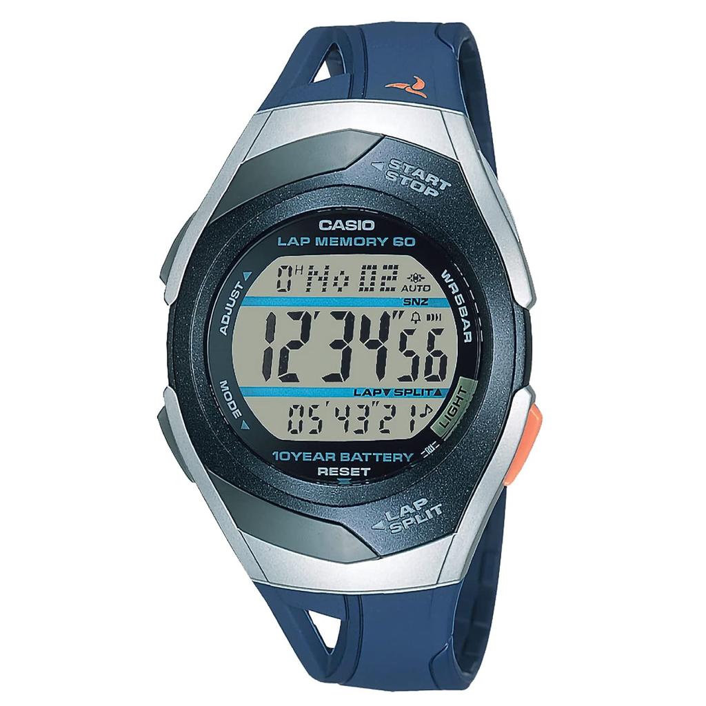Casio PHYS Бегущие Серые x Часы STR-300J-2AJH Часы, Синие, Мужские/Женские