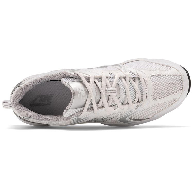 New Balance 530 Бело-серебристые мужские кроссовки Munsell-White Silver-Metallic MR530EMA