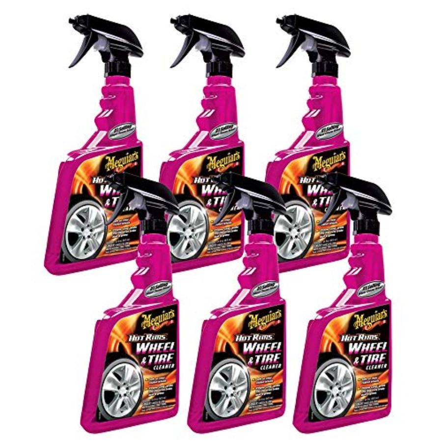 Очиститель колес и шин Meguiar's Hot Rims, Мощно удаляет тормозную пыль и грязь, Распылитель, 6 упаковок