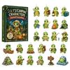 24 Day Countdown Calendar Marine Life Advent Calendars 2026, Days Christmas with 2D Acrylic Seasonal Home Ornament Turtle Lobster Ornaments, Cute Sea