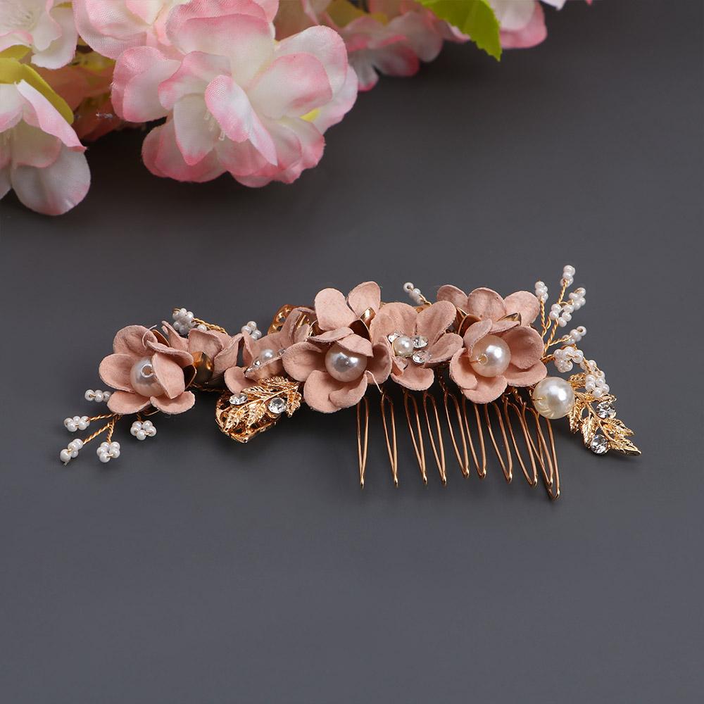 Headpiece Handmade Flower Bridal Wedding Headwear Hair Jewelry Bridal Hair Accessories Hair Comb