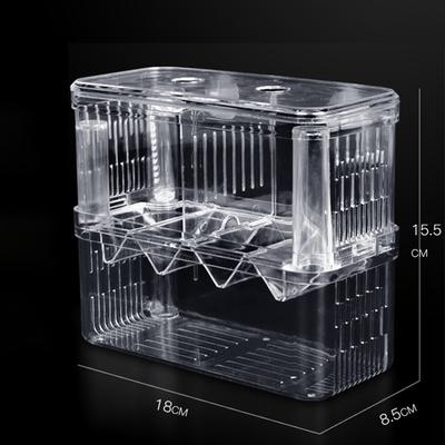 3 размера, двухслойная прозрачная изоляционная коробка для разведения рыб, аквариум, инкубационный инкубатор, рыбный домик