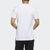 Adidas T Shirts Men's White Crew Neck Moderate Straight Fit FM6102