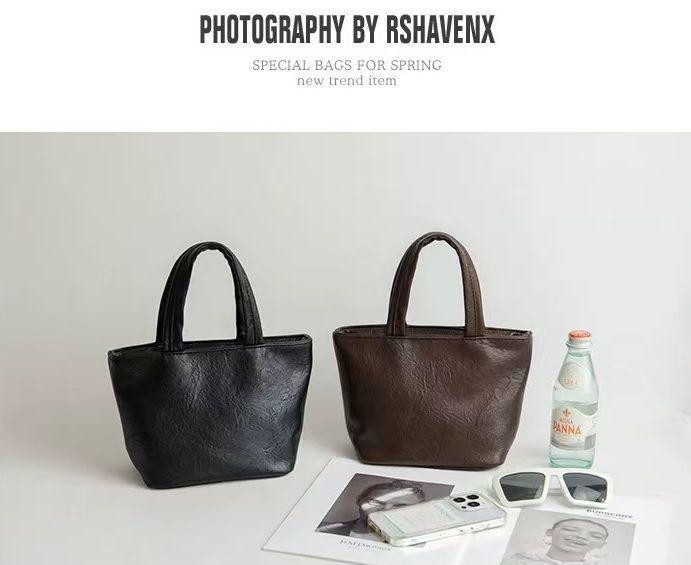 Новая женская маленькая кожаная сумочка - Модная однотонная мини-косметичка