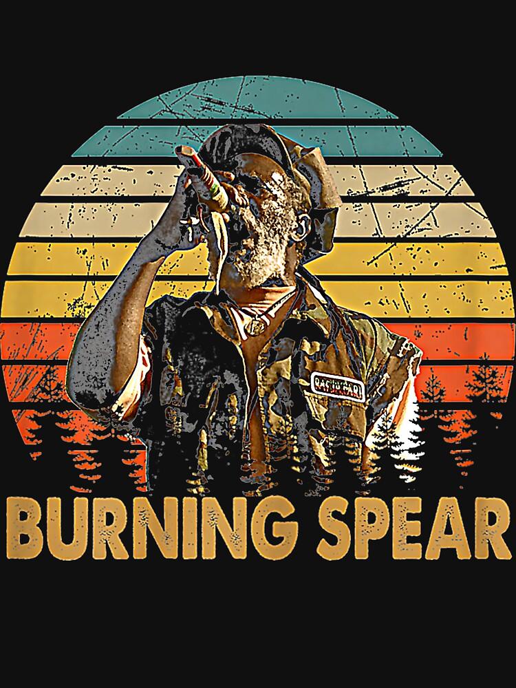 Burning Spear Retro Burning Art Spear Music Jamaican Singers Essential T-Shirt