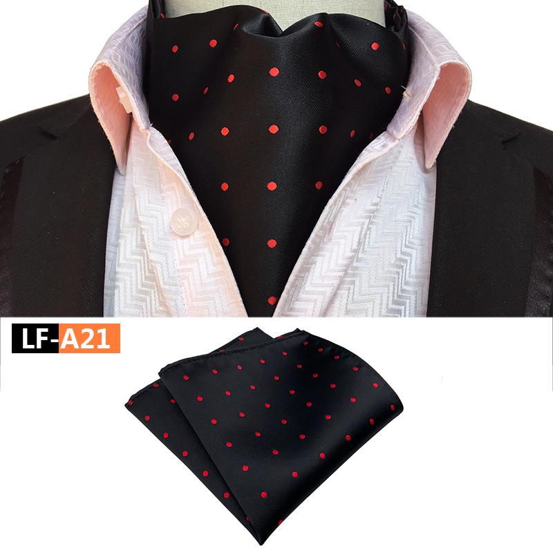 Men's Polyester Retro Tie, Scarf, and Pocket Square Set