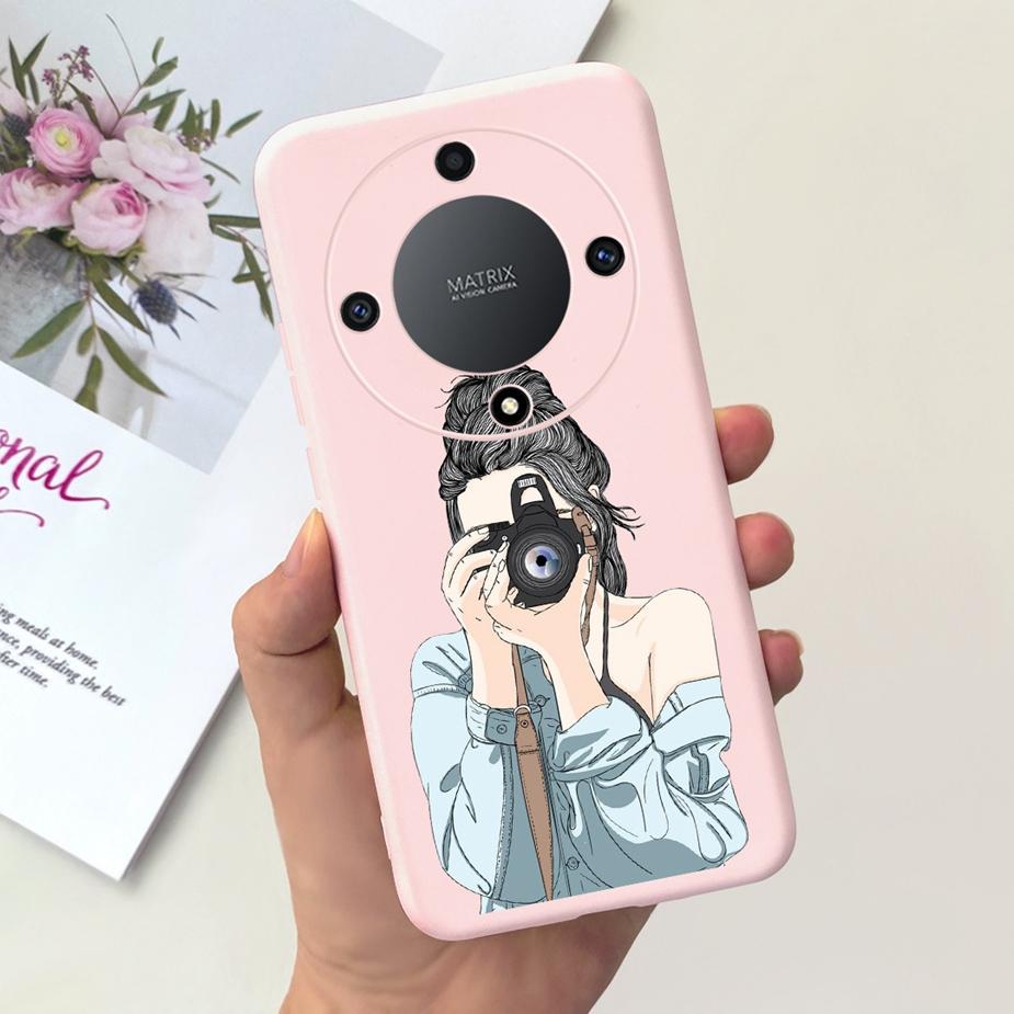 Чехол для Honor Magic6 Lite Чехол для Honor X9b Красивые Девушки Подсолнух Мягкий Силиконовый Чехол для Телефона Для Honor Magic6 Lite HonorX9b Бампер