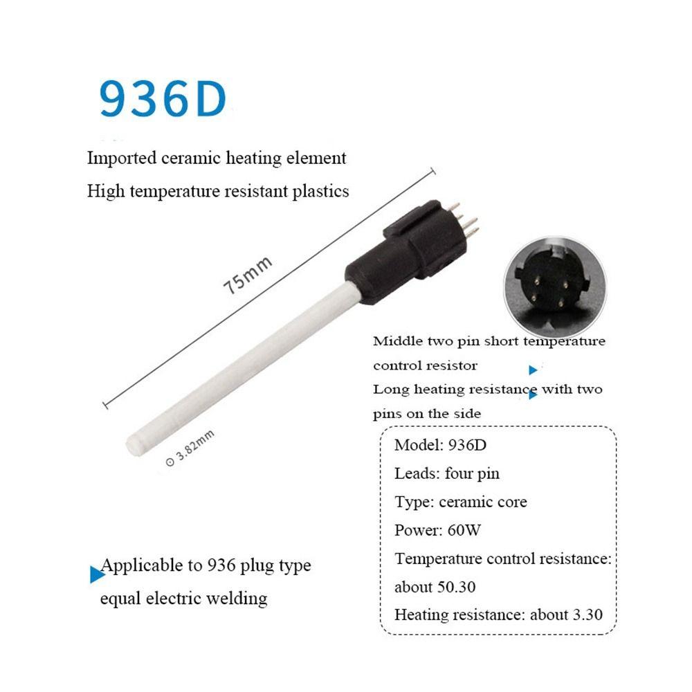 Паяльная станция Нагревательный инструмент Нагревательный элемент Паяльник 4-проводной адаптер Керамический нагревательный элемент