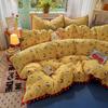 Class A Double-Layer Yarn Bed, Cotton Pure Cotton Single Quilt Cover, Bed Sheet Quilt Cover, Bed Hat Dormitory
