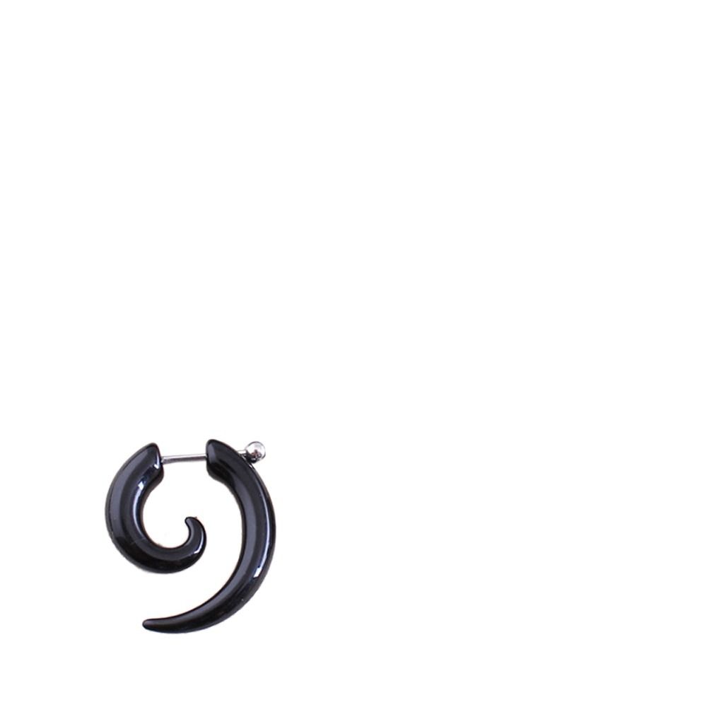 Design Trendy Bull Horn Acrylic Women Hoop Earring Men Earrings Stud Earrings Korean Style Earrings