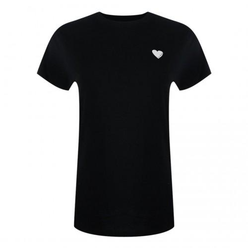 Love Moschino Unisex Adult Contrast Heart Logo T-Shirt