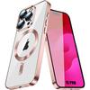 Protective Case - BOOLING - for iPhone 15 Pro - Shockproof Silicone - Transparent - Pink