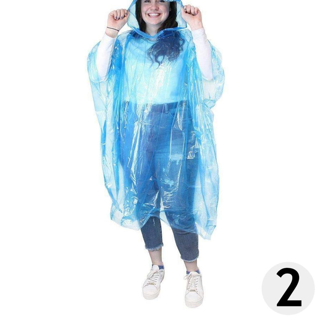 Disposable Raincoat, Poncho, Cape 3 pcs