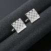 1 Pair Men Cufflinks Drum Shape Fade-Resistant Alloy Cufflinks Casual Formal Wear Banquet Attire Accessories