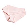 Ladies Sexy Solid Color  Ice Silk Seamless Wave Low-rise Panties