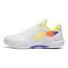 Кроссовки для бадминтона Li Ning Thunder Series Gradient Logo с нескользящим износостойким верхом, унисекс, белые AYAS018-3