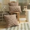 Twist KnittingPlush Pillow Case Vintage Knitted Cushion Cover Simple Cushion Plush Pillow Case Headboard Back