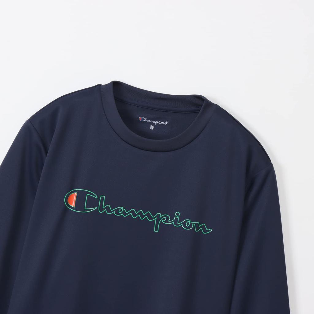 Длинная длинная круглая антибактериальная и запахостойкая футболка с длинным рукавом L [Champion], рукав, горловина, устойчивая, высыхающая, логотип, футболка, женская спортивная,