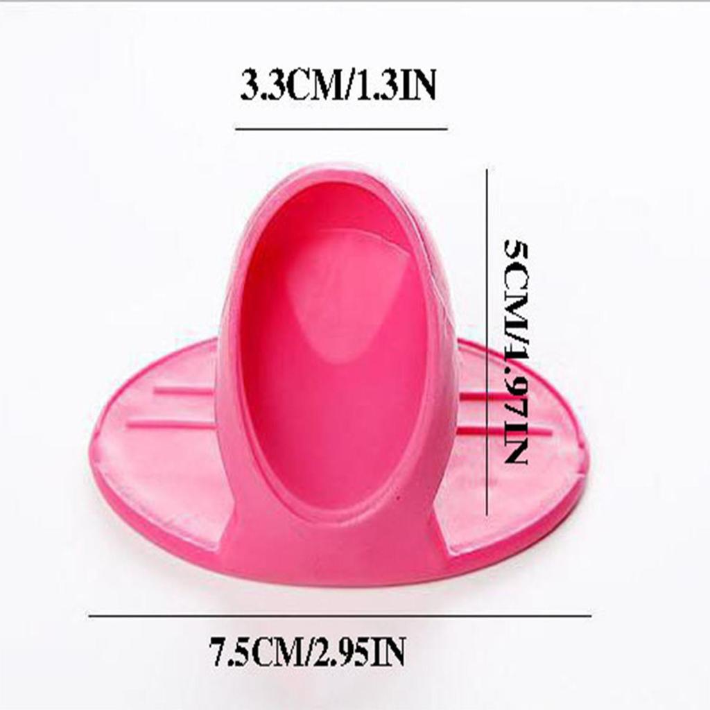 2PCS Silicone Insulated Finger Covers Oven Microwave Insulated Gloves High Temperature Resistant Thickened Insulated Mat Gift