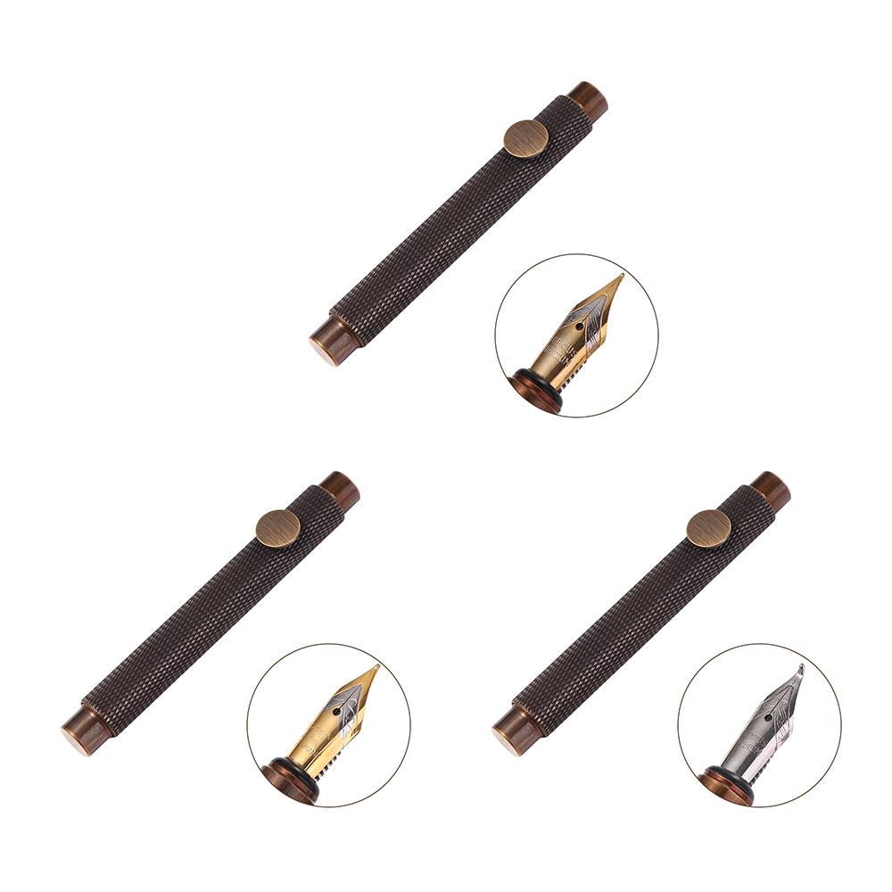 Supplies Retro Luxury EF/F/Bent Stationery Brass Fountain Pen Ink Pen Fountain Pen Writing Pen