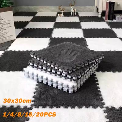 Мягкий плюшевый теплый ковер детский игровой коврик детский коврик для спальни пэчворк ковер из вспененного ЭВА спортивная напольная плитка детский теплый игровой коврик
