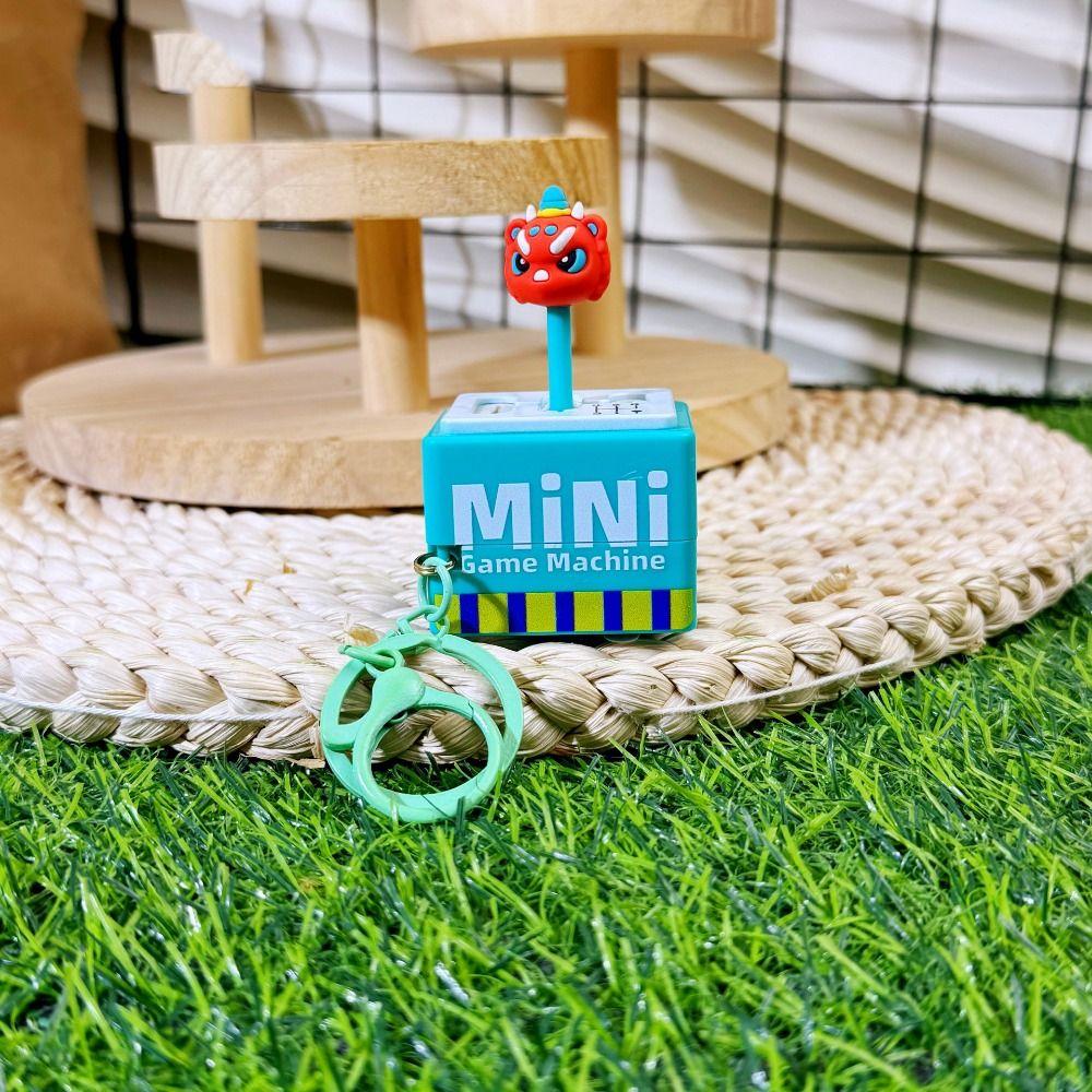 Game Keychain Gear Position Keychain Mini Fingertip Button Key Ring Fun Gifts