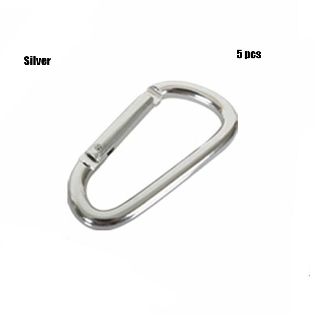7-colors Aluminium Safety Camping Hiking Hook Buckle Keychain Climbing Buckles Alloy Carabiner