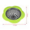 Flower Shaped Kitchen Mesh Sink Drain Silicone Strainer Dense Hole Water Drain Bathroom Drain Hole Hair Filter Trap Waste Screen