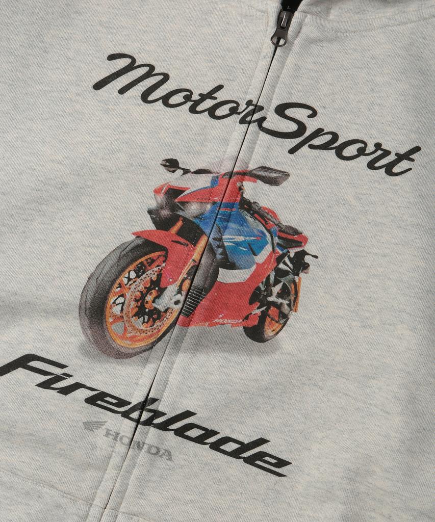 Phyps Мотоциклетный Мотоспорт Fireblade Худи на молнии Овсяный